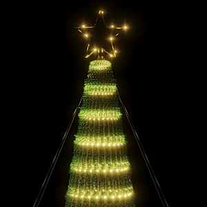 LED vánoční stromek 688 teplých bílých LED diod 300 cm - obrázek 6