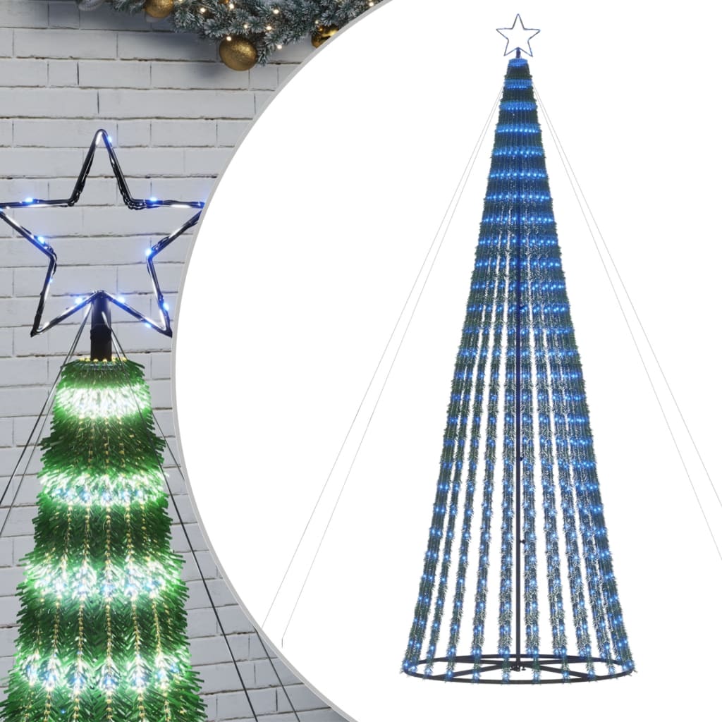 Weihnachtsbaum Kegelform 688 LEDs Blau 300 cm