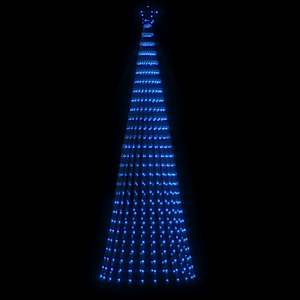vidaXL LED v&aacute;nočn&iacute; stromek 688 modr&yacute;ch LED diod 300 cm