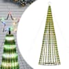 vidaXL LED j&otilde;ulupuu, 688 LEDi, v&auml;rviline, 300 cm