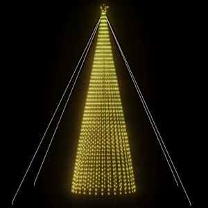 LED vánoční stromek 1544 teplých bílých LED diod 500 cm - obrázek 3