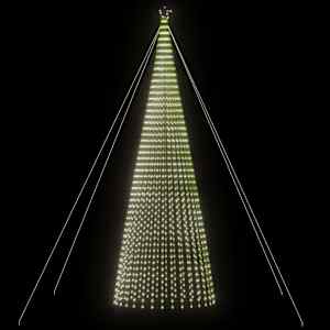 LED vánoční stromek 1544 studených bílých LED diod 500 cm - obrázek 3