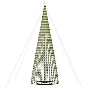 LED vánoční stromek 1544 studených bílých LED diod 500 cm - obrázek 5