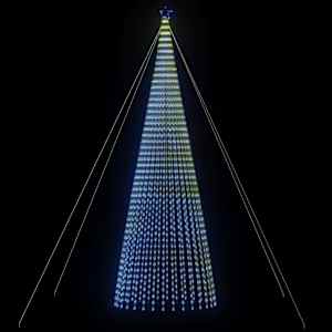 LED vánoční stromek 1544 modrých LED diod 500 cm - obrázek 8