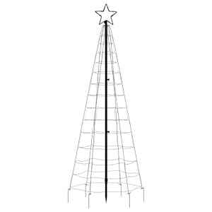 LED vánoční stromek s hroty 220 barevných LED 180 cm - obrázek 5