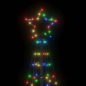 LED vánoční stromek s hroty 220 barevných LED 180 cm - obrázek 6