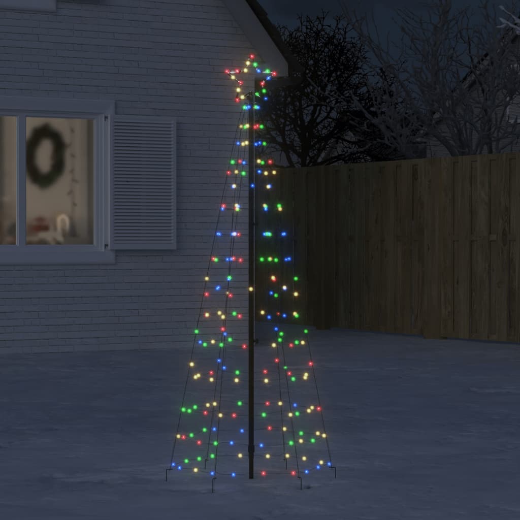 5: vidaXL lysende juletræ med spyd 220 LED
