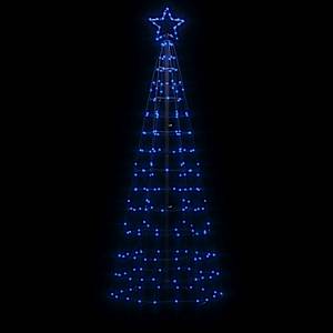 LED vánoční stromek s hroty 220 modrých LED 180 cm - obrázek 3