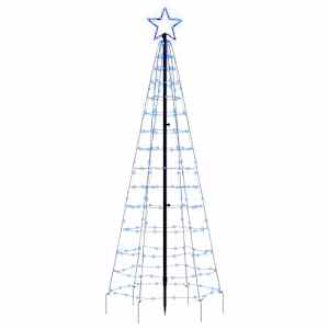 LED vánoční stromek s hroty 220 modrých LED 180 cm - obrázek 4