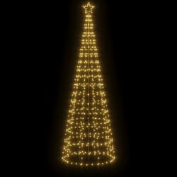 vidaXL LED v&aacute;nočn&iacute; stromek s hroty 570 tepl&yacute;ch b&iacute;l&yacute;ch LED 300 cm