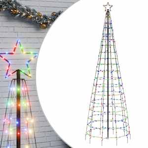 LED vánoční stromek s hroty 570 barevných LED 300 cm - obrázek 2