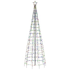 LED vánoční stromek s hroty 570 barevných LED 300 cm - obrázek 4