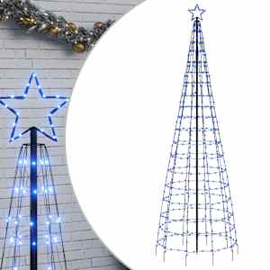 LED vánoční stromek s hroty 570 modrých LED 300 cm - obrázek 2