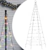 vidaXL LED j&otilde;ulupuu, v&auml;rviline, 200 LEDi, 180 cm