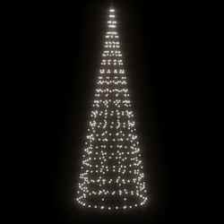 vidaXL LED julgran 550 LED kallvit 300 cm