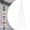 vidaXL LED j&otilde;ulupuu, v&auml;rviline, 550 LEDi, 300 cm