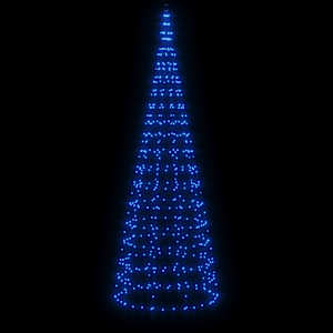 vidaXL LED Kalėdų eglutė 550 LED Mėlyna 300 cm