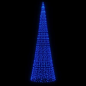 LED vánoční stromek 1534 modrých LED 500 cm - obrázek 3