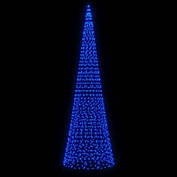 vidaXL Albero di Natale a LED 1534 LED Blu 500 cm