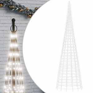 vidaXL LED j&otilde;ulupuu, k&uuml;lm valge, 3000 LEDi, 800 cm