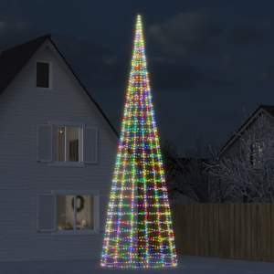 LED božično drevo 3000 LED barvita 800 cm