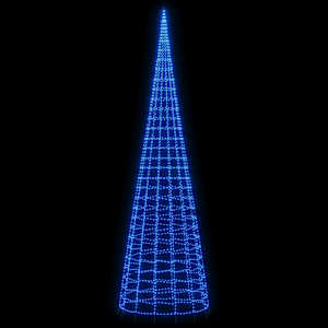 LED vánoční stromek 3000 modrých LED 800 cm - obrázek 3