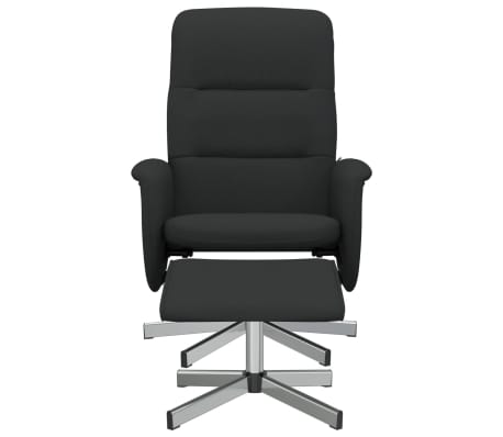 vidaXL tugitool jalatoega, must, kangas