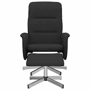 vidaXL tugitool jalatoega, must, kangas