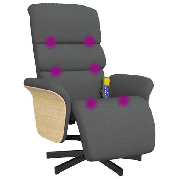 vidaXL massaažitool jalatoega, tumehall, kangas