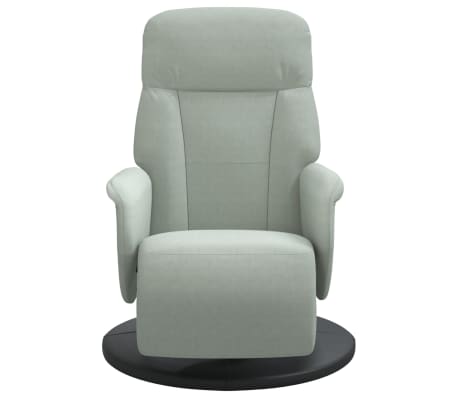 Fauteuil Inclinable VidaXL Avec Repose-Pieds Et Pivot 360° - Tissu Jaune Clair Moderne - Relaxation Confort