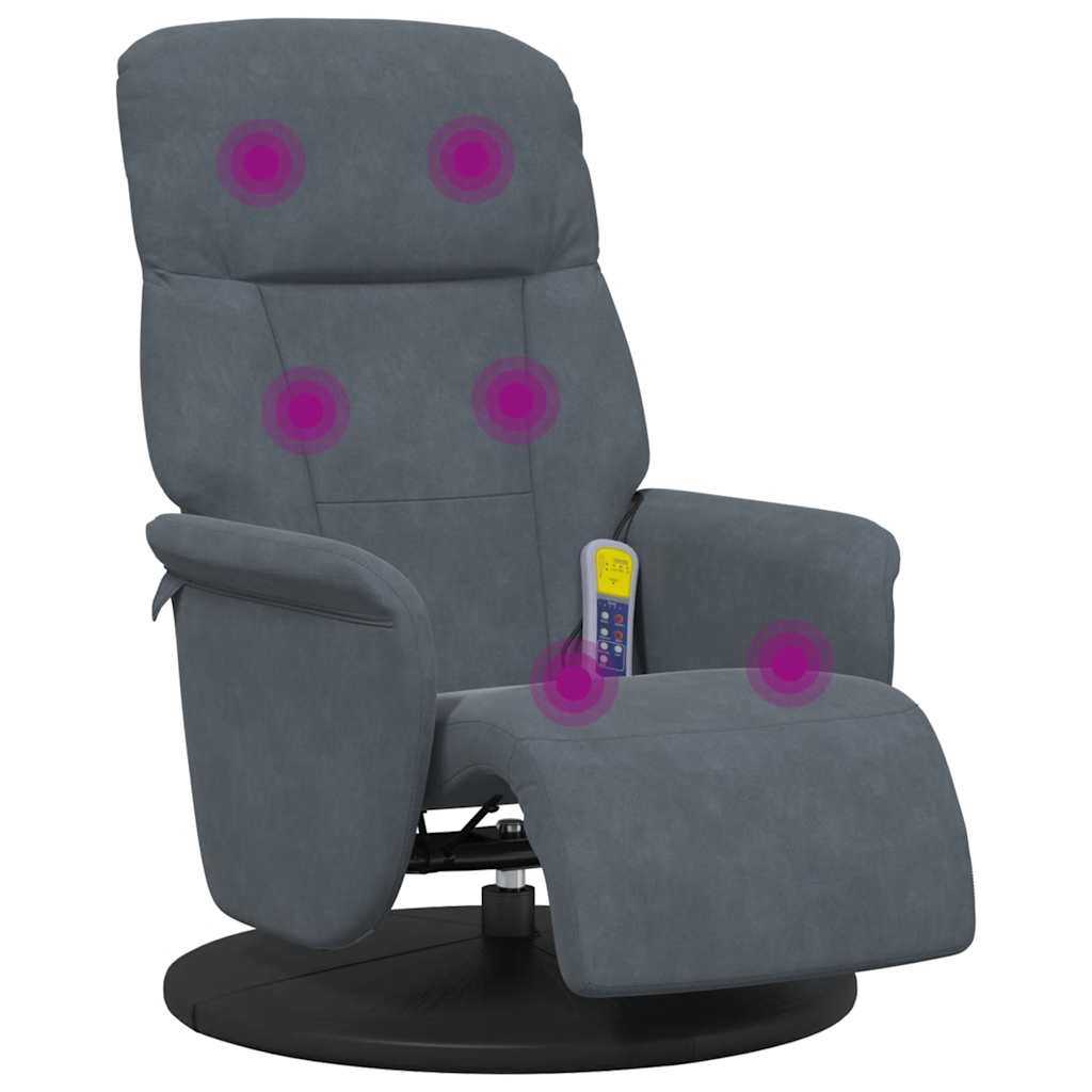 Massage Recliner Chair Dark Grey