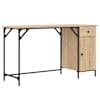 vidaXL arvutilaud, Sonoma tamm, 131 x 48 x 75 cm, tehispuit