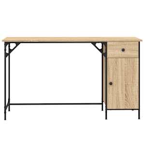 Počítačový stůl dub sonoma 131 x 48 x 75 cm kompozitní dřevo - obrázek 5