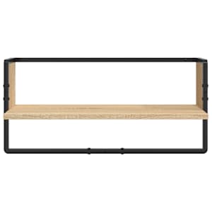 4dílná sada nástěnných polic s tyčí dub sonoma kompozitní dřevo - obrázek 9
