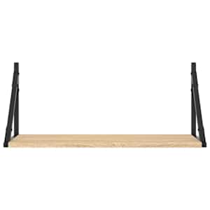 Nástěnné police 2 ks dub sonoma 60x25x25,5 cm kompozitní dřevo - obrázek 5