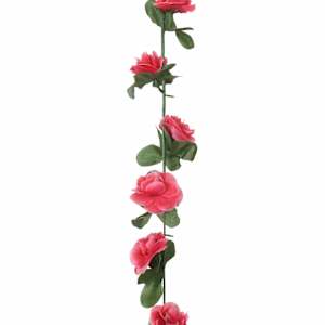 Květinové girlandy 6 ks růžově červené 250 cm - obrázek 6