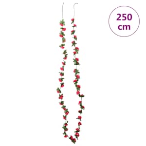 Květinové girlandy 6 ks růžově červené 250 cm - obrázek 7
