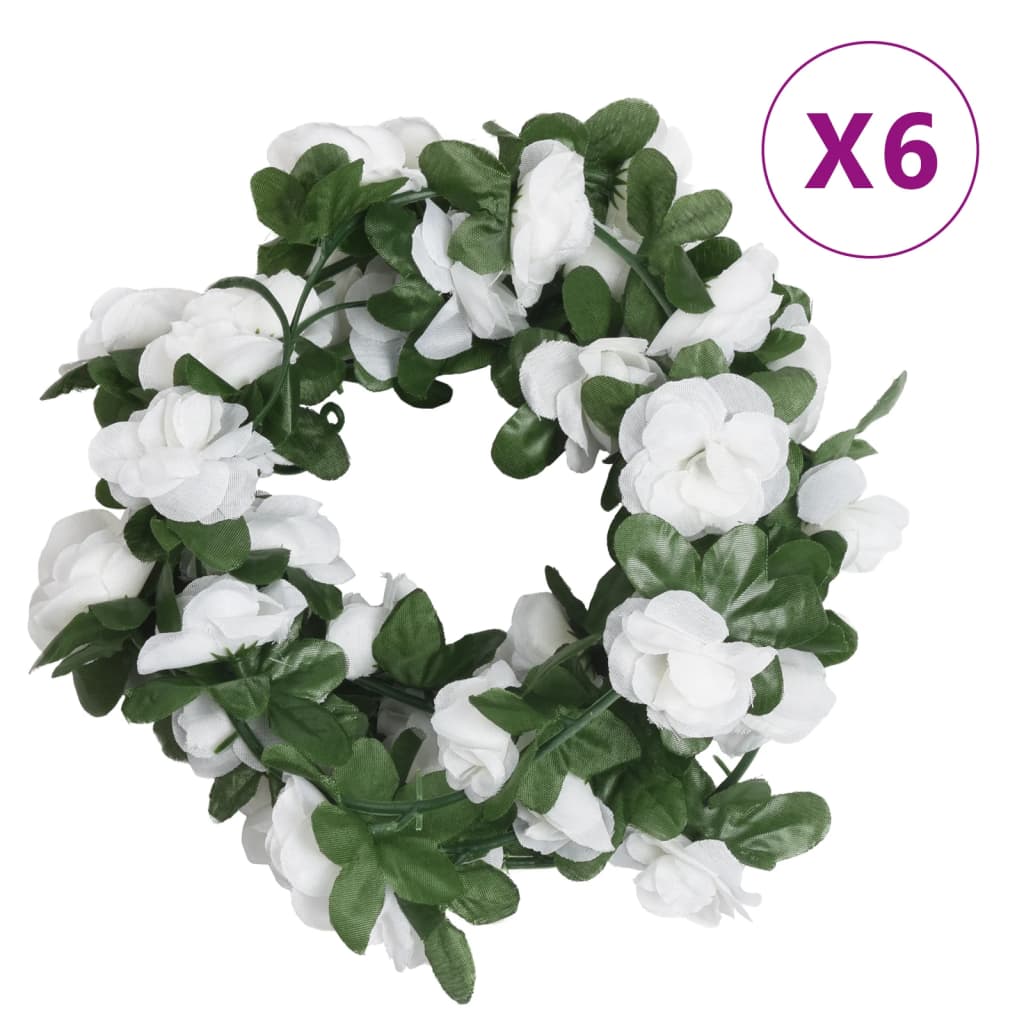  ΓΙΡΛΑΝΤΕΣ ΛΟΥΛΟΥΔΙΩΝ ΤΕΧΝΗΤΕΣ 6 ΤΕΜ. SPRING WHITE 250 ΕΚ. V-359042