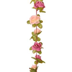 Květinové girlandy 6 ks růžově červené 250 cm - obrázek 6