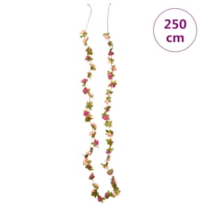 Květinové girlandy 6 ks růžově červené 250 cm - obrázek 7