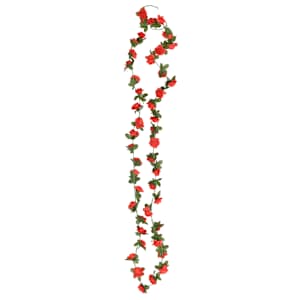 Květinové girlandy 6 ks červené 240 cm - obrázek 4