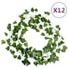 vidaXL luuderohu p&auml;rjad 12 tk, roheline, 200 cm