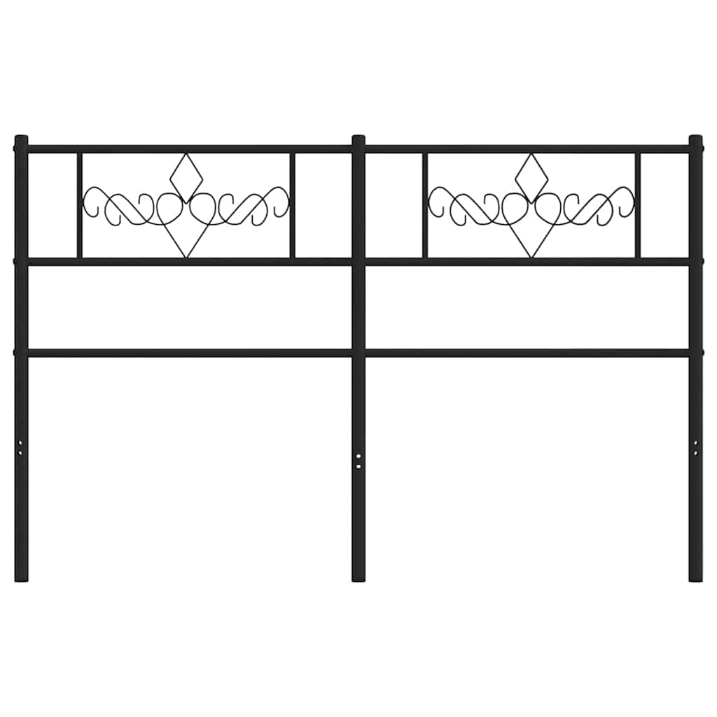 Thumbnail - vidaXL Ersatz-Kopfteil Metall Schwarz 120 cm