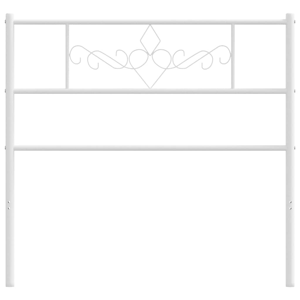 Thumbnail - vidaXL Ersatz-Kopfteil Metall Weiß 107 cm