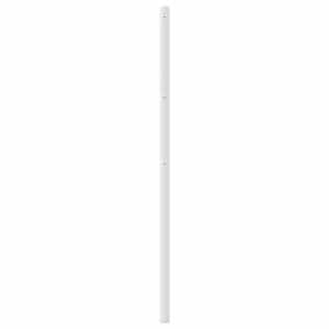 Kovové náhradní čelo postele bílé 107 cm - obrázek 5