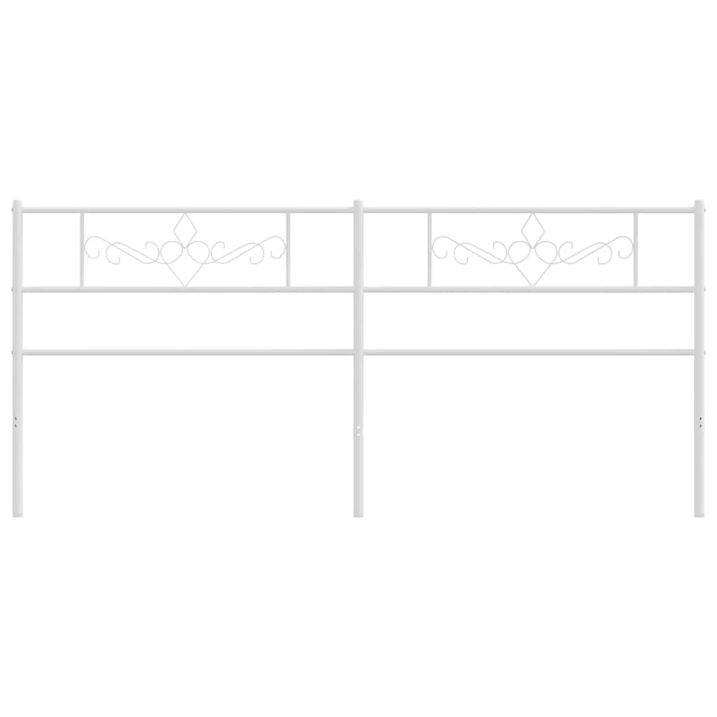 Thumbnail - vidaXL Ersatz-Kopfteil Metall Weiß 180 cm