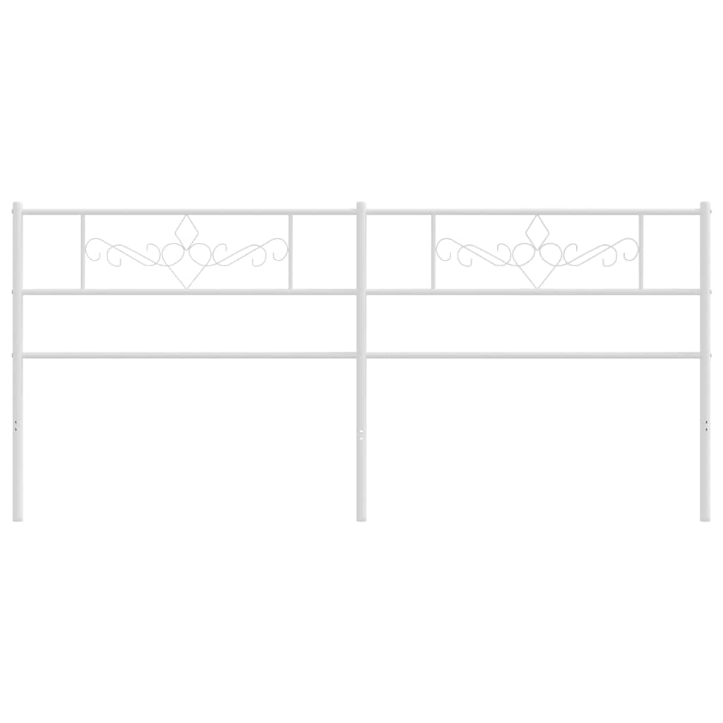 Thumbnail - vidaXL Ersatz-Kopfteil Metall Weiß 200 cm
