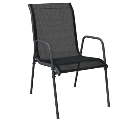 vidaXL Garden Dining Set Black, Anthracite