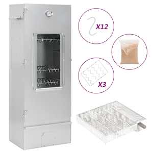 vidaXL BBQ suitsuahi koos k&uuml;lmsuitsu generaatoriga, tsingitud teras