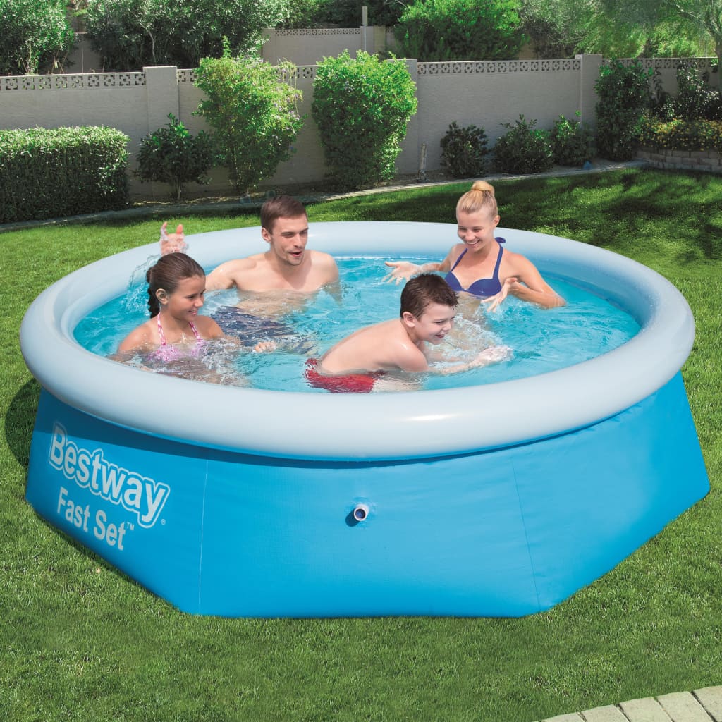 Bestway Swimmingpool Aufblasbar Rund Fast Set 244×66 cm 57265